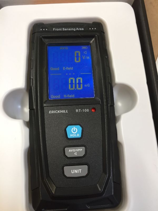 Photo 2 of ERICKHILL EMF Meter, Rechargeable Digital Electromagnetic Field Radiation Detector Hand-held Digital LCD EMF Detector, Great Tester for Home EMF Inspections, Office, Outdoor and Ghost Hunting
