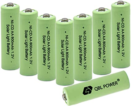Photo 1 of 10 pack solar light rechagable batteries 