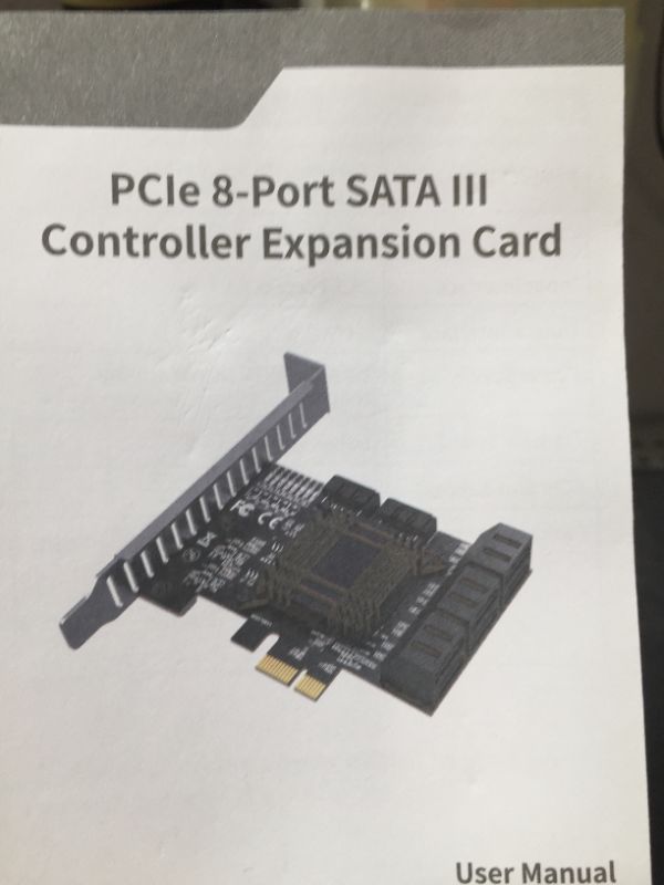 Photo 1 of pcie 8 port sata 3 controller expantion card