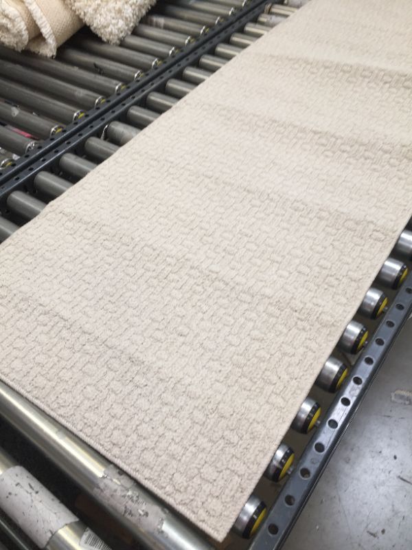 Photo 3 of 2'X7' Runner Solid Washable Rug Tan - Made By Design
