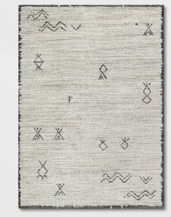 Photo 1 of 5'x7' Vola Geometric Symbol Area Rug Gray - Project 62
