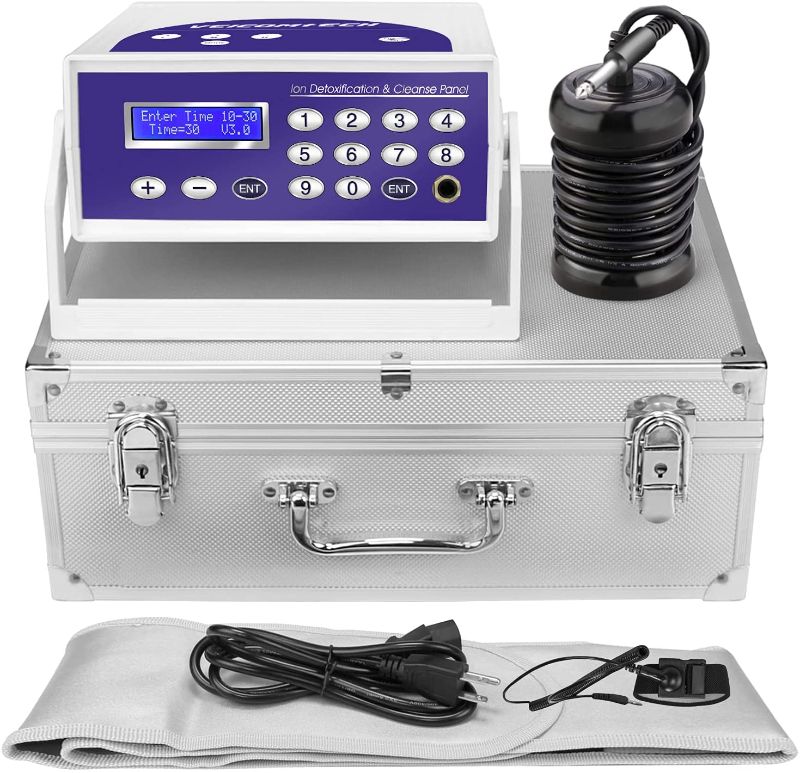 Photo 1 of Ionic Detox Foot Bath Machine, Foot Detox Machine Ionic Detox Foot SPA System with Wrist Strap, Far Infrared Waistbelt and Array As Holiday Gift
