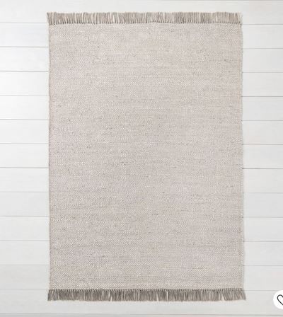 Photo 1 of 5'x7' Rug Gray Jute With Fringe - Hearth & Hand™ With Magnolia
