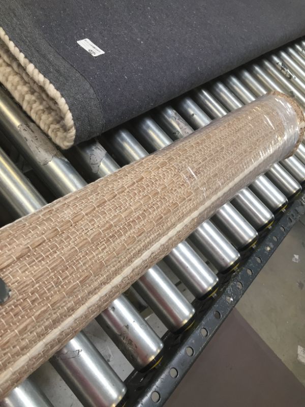 Photo 2 of 5' x 7' Thin Stripe Outdoor Rug Neutral/Ivory - Threshold
