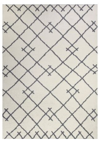 Photo 1 of 5'X7' Kenya Fleece Geometric Design Tufted Area Rug Cream - Project 62
