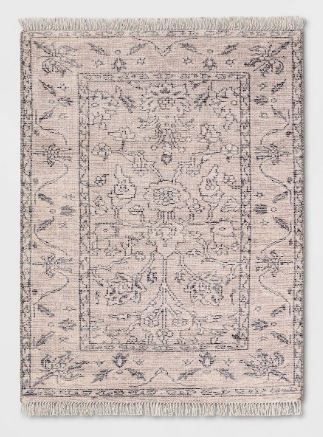 Photo 1 of 5'x7' Bradley Antique Persian Style Rug Cream - Threshold
