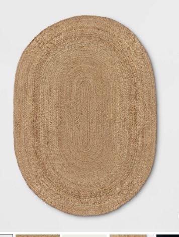 Photo 1 of 5' x 7' Jute Oval Rug - Hearth & Hand with Magnolia
