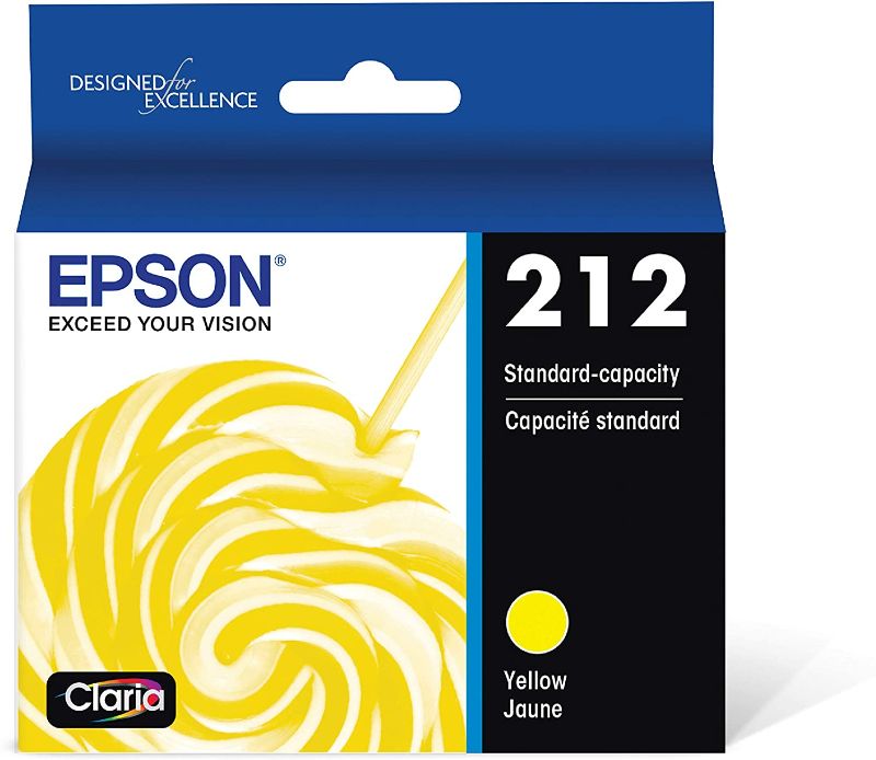 Photo 1 of EPSON T212 Claria -Ink Standard Capacity Yellow -Cartridge (T212420-S) for Select Epson Expression and Workforce Printers
