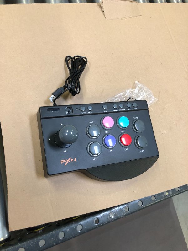 Photo 2 of Arcade Fight Stick, PXN Street Fighter Arcade Game Fighting Joystick with USB Port, with Turbo & Macro Functions, Suitable for PS3 / PS4 / Xbox ONE/Nintendo Switch/PC Windows.
