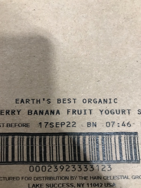 Photo 3 of (6 Pack) Earth's Best Organic Sesame Street, Strawberry Banana Toddler Fruit Yogurt Smoothie, 4.2 oz. Pouch 2 PACK