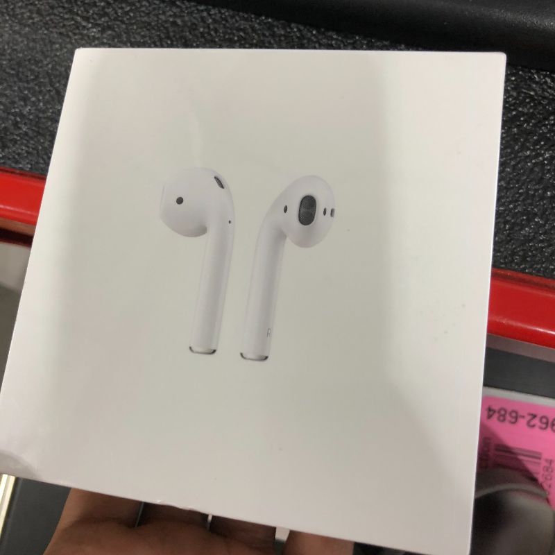 Photo 2 of Apple AirPods (2nd Generation) MV7N2AM/a with Charging Case - Stereo - Wireless - Bluetooth - Earbud - Binaural - in-ear [FACTORY SEALED, NEVER OPENED OR USED]
