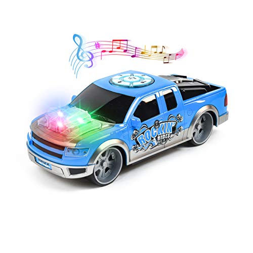 Photo 1 of Sunny Days Entertainment Rockin' Rides Sports Pick Up Truck Lights and Sounds Racing Toy with Motorized Drive Light Up Sports Toys Vehicle Gift for Kids Color May Vary Maxx Action RED TRUCK NOT BLUE