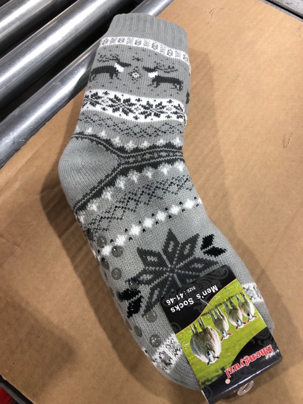 Photo 1 of GREY CHRISTMAS SOCKS SIZE 41-46