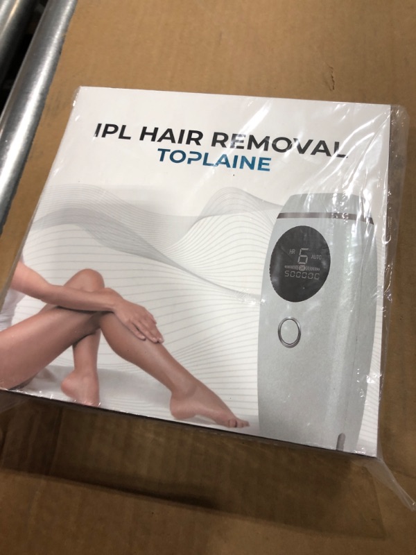 Photo 2 of Toplaine Laser Hair Removal Device - Potent 600.000 IPL Permanent Hair Remover for Women - Easy to Use Home Face & Body Hair Removal Kit – Pain-Free and Most Convenient Hair Removal Epilator (White)
