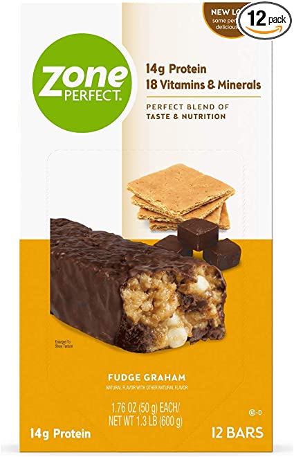 Photo 1 of ZonePerfect Nutrition Snack Bars, Fudge Graham, 1.76 oz, (12 Count)
BEST BY: 03/01/2022
