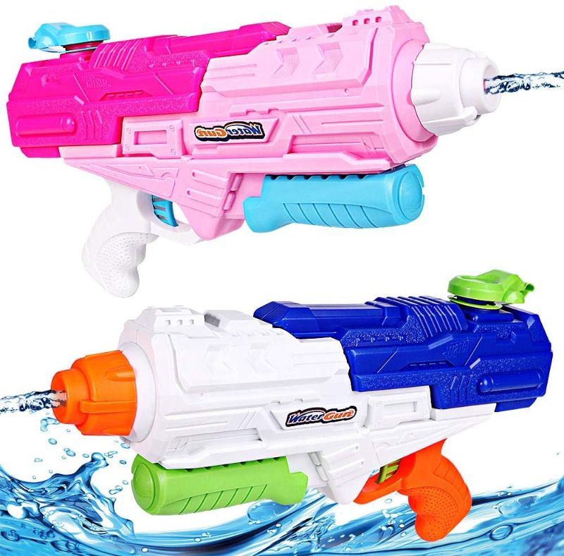 Photo 1 of Water Gun for Kids?1200CC Super Soaker Squirt 35 Ft Long Range Water Guns Blaster for Adults Pool Toys for Kids Ages 4-8-12 Summer Pool Beach Water Toys for Boys & Girls 2 Pack
