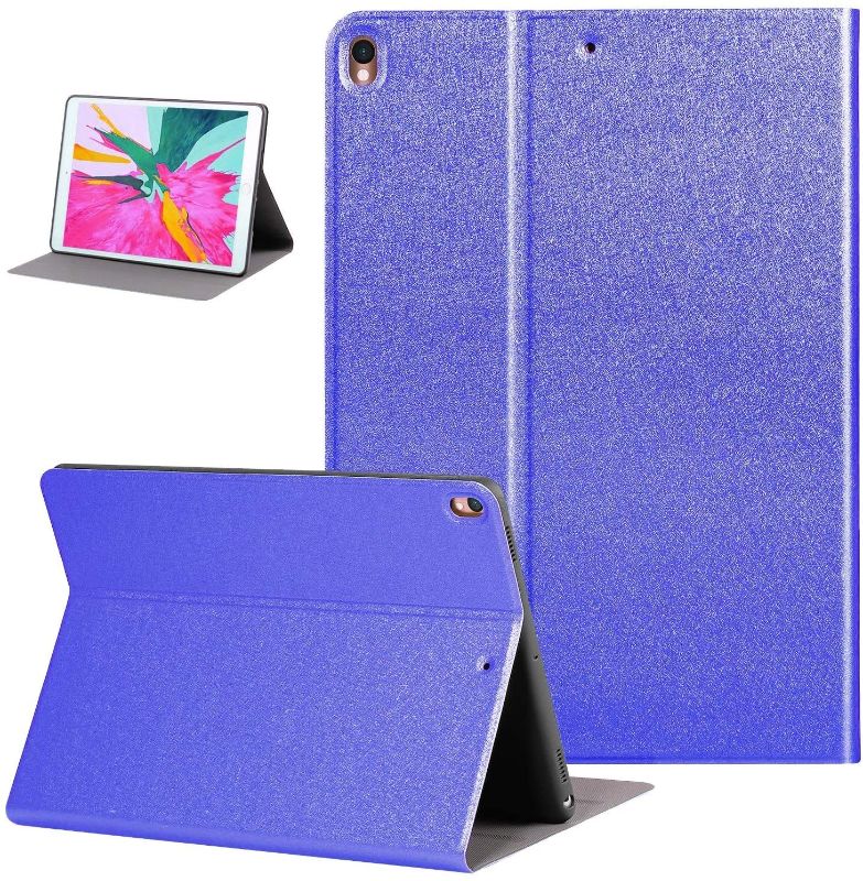 Photo 1 of YQMYXG iPad Air 3rd Gen 10.5" Case 2019, iPad Pro 10.5" Case 2017,Adjustable Multiple Angles Smart Cover with Auto Wake up/Sleep Feature Ultra Slim Lightweight Stand Case Cover(Purple 02)
