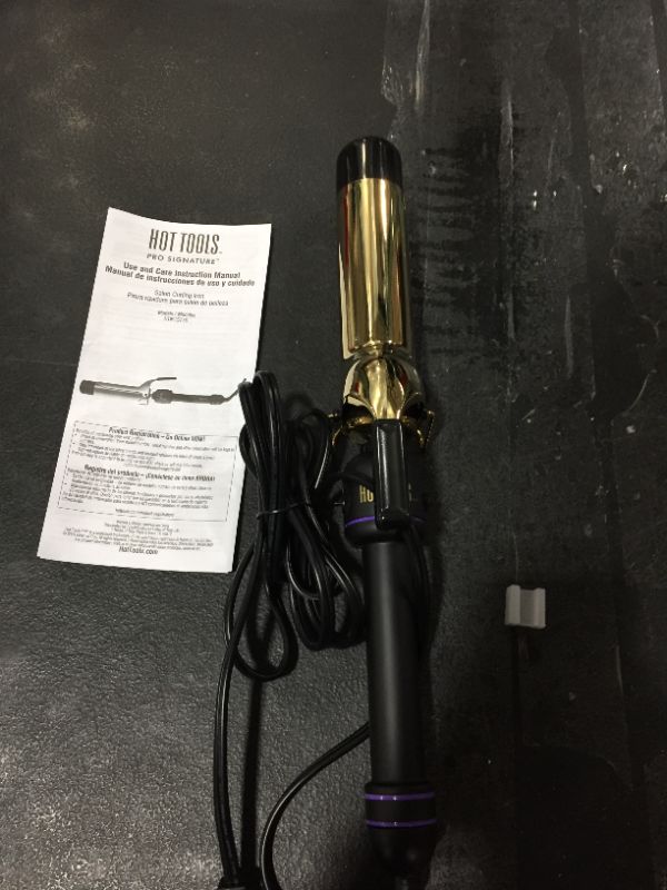 Photo 2 of HOT TOOLS Pro Signature Gold Curling Iron, 1-1/2 inch
