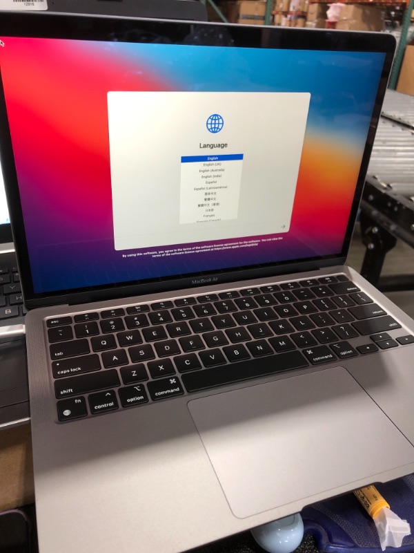 Photo 11 of 2020 Apple MacBook Air Laptop: Apple M1 Chip, 13” Retina Display, 8GB RAM, 256GB SSD Storage, Backlit Keyboard, FaceTime HD Camera, Touch ID. Works with iPhone/iPad; Space Gray (FACTORY SESLED, OPENED TO TEST )
