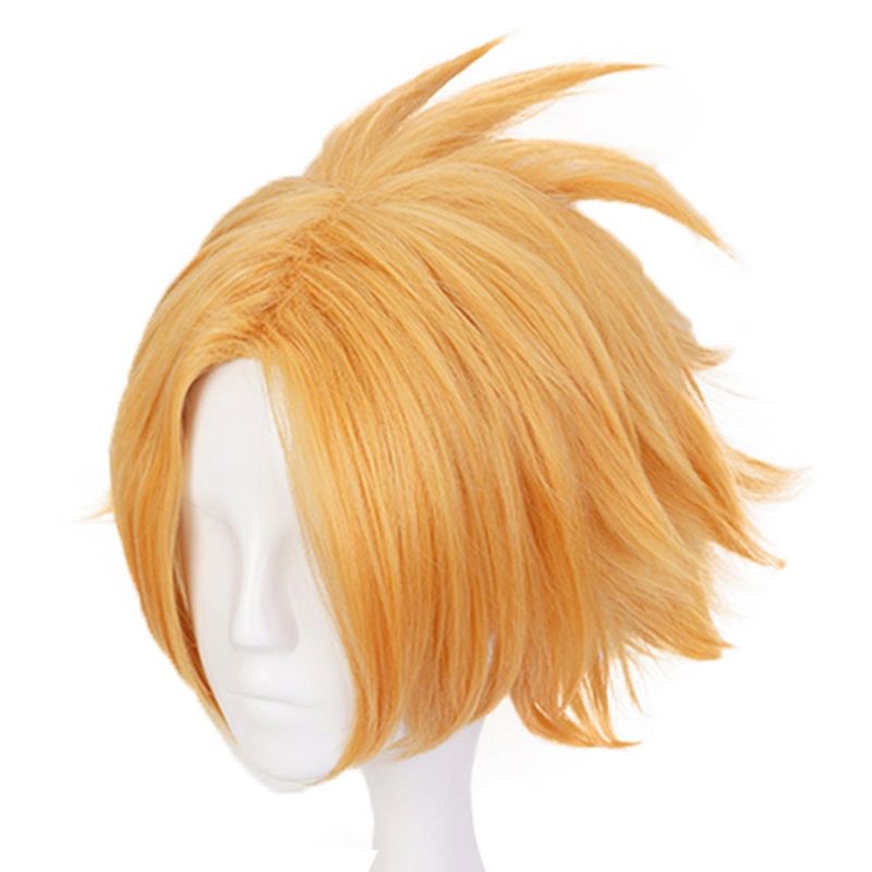 Photo 1 of Anogol Hair Cap+Anime Cosplay Wig Short Halloween Costume Hero Wigs Synthetic Hair Fancy Dress
