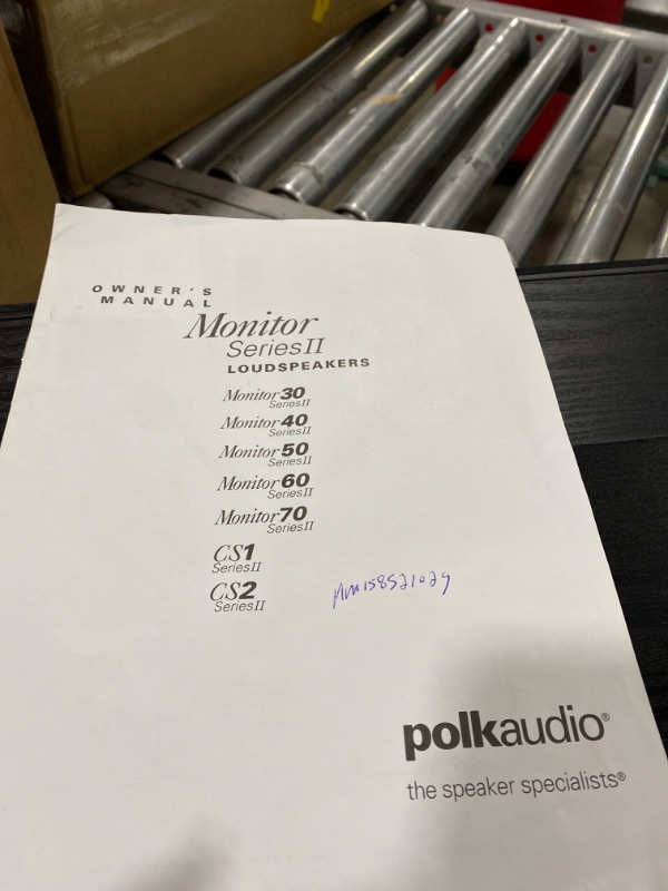 Photo 1 of Polk Audio CS1 Series II Center Channel Speaker | Unique Design | Stand Alone or a Complement to Monitor 40, 60, and 70 Speakers | Detachable Grille | Black

