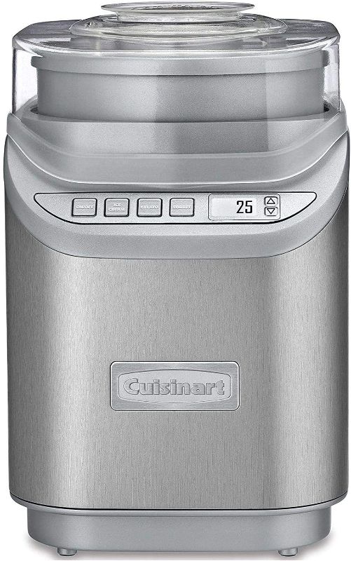 Photo 1 of Cuisinart Frozen Yogurt Soft Service, Brushed Chrome, Ice Cream Maker with Countdown Timer
