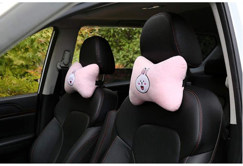 Photo 1 of 2Pcs Car Headset Pillow - Pink
