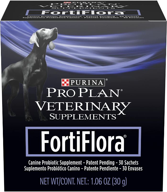 Photo 1 of 2 PACK- Purina FortiFlora Probiotics for Dogs, Pro Plan Veterinary Supplements Powder or Chewable Probiotic Dog Supplement- BEST BY 01/2022
