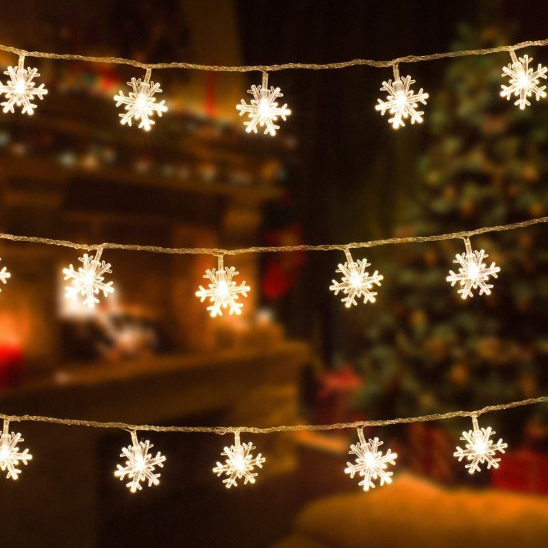 Photo 1 of Christmas Snowflake String Lights