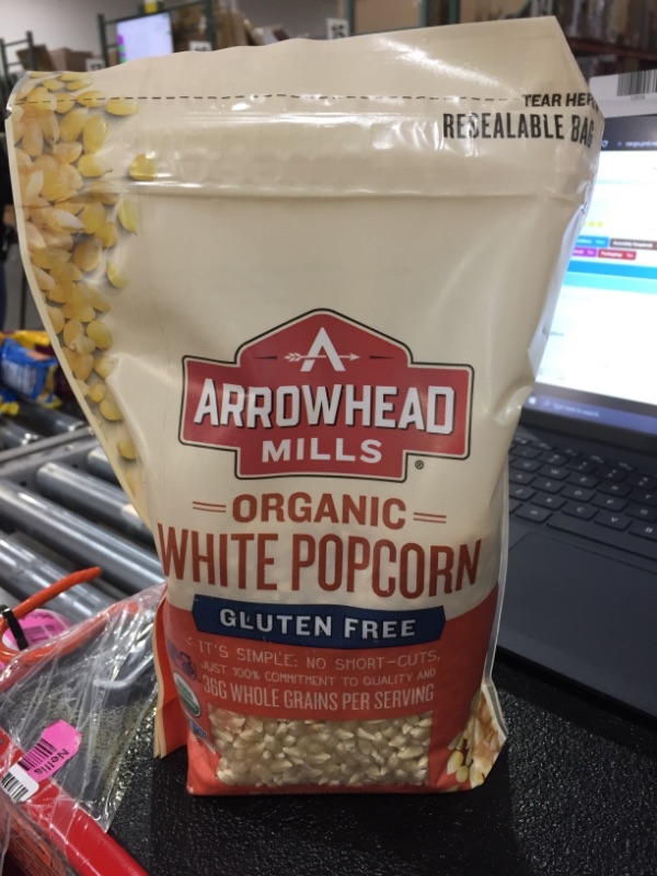 Photo 2 of Arrowhead Mills Organic White Popcorn, 24 oz. Bag- BEST BY 01/27/2022
