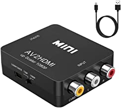 Photo 1 of RCA to HDMI,AV to HDMI Converter,ABLEWE 1080P Mini RCA Composite CVBS Video Audio Converter Adapter Supporting PAL/NTSC for TV/PC/ PS3/ STB/Xbox VHS/VCR/Blue-Ray DVD Players
