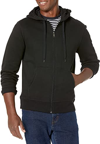 Photo 1 of Amazon Essentials Men's Full-Zip Hooded Fleece Sweatshirt, XS