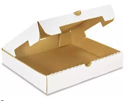 Photo 1 of 50 Pack of Plain Pizza Boxes - 12 x 12 x 2", White
