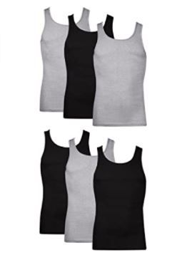 Photo 1 of Hanes Men's 6-Pack Tagless Cotton Tank Undershirt- Medium 
