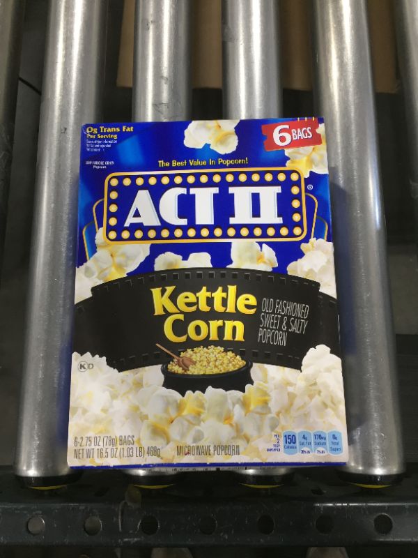 Photo 1 of Act II Kettle Korn Popcorn, 16.50 Ounce

