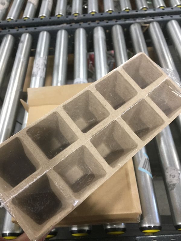 Photo 2 of 100PC 10 Cells Biodegradable Paper Pulp Peat Paper Pot