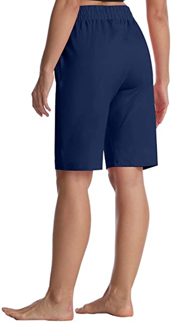 Photo 1 of ChinFun Women's Bermuda Shorts Athletic Active Yoga Lounge Quick Dry Activewear Workout Sweat Running Shorts (M)

