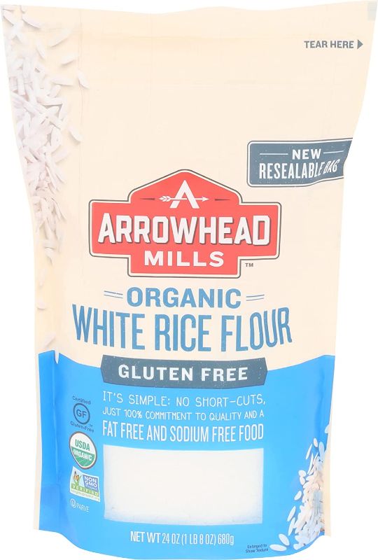 Photo 1 of (6 pack) Arrowhead Mills Flour White Rice Organic, 24 oz
