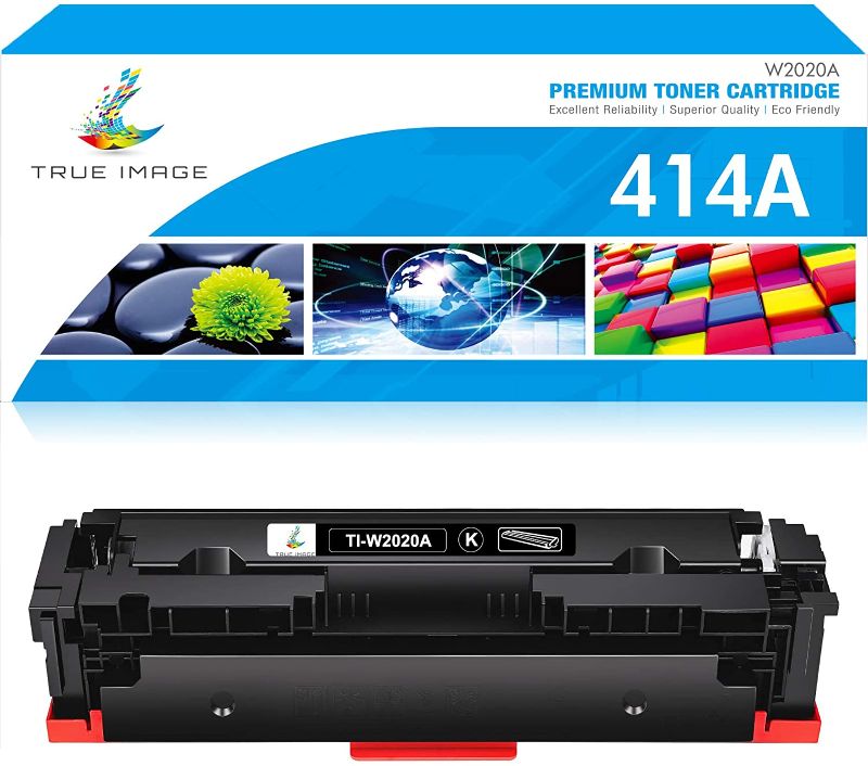 Photo 1 of TRUE IMAGE Compatible Toner Cartridge Replacement for HP 414A W2020A 414X W2020X MFP M479fdw M454dw M479dn M454dn M454 M479dw Printer Ink 