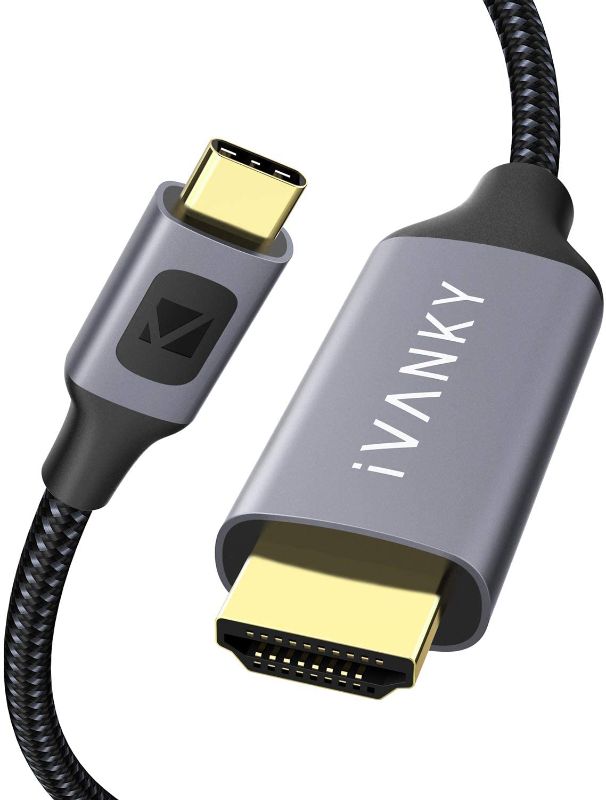 Photo 1 of USB C to HDMI Cable 4K@60HZ 10FT?iVANKY Thunderbolt 3 to HDMI Cable?Compatible with MacBook Pro/Air, Surface Book, Samsung Galaxy, iPad Pro 2020, iMac, Dell XPS 13/15, ThinkPad P70 / P50 and More
