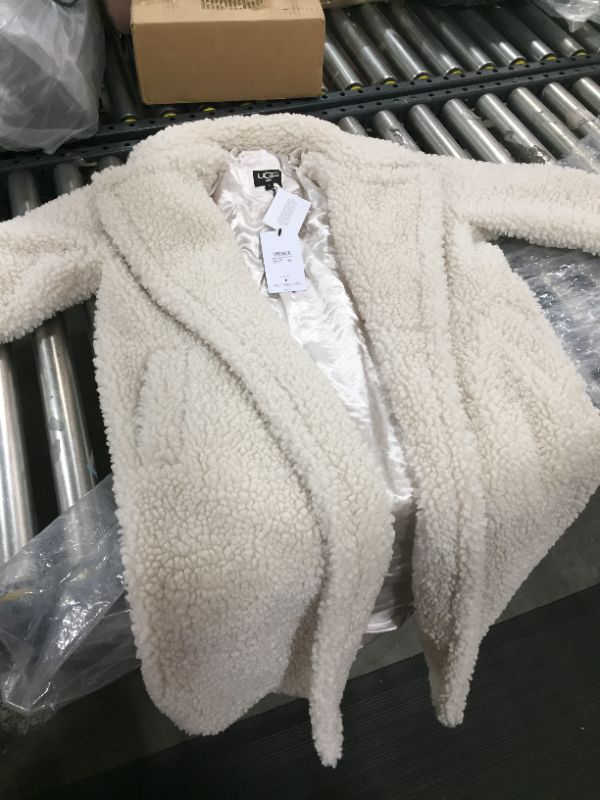 Photo 2 of UGG Women's Gertrude Long Teddy Coat (S)
