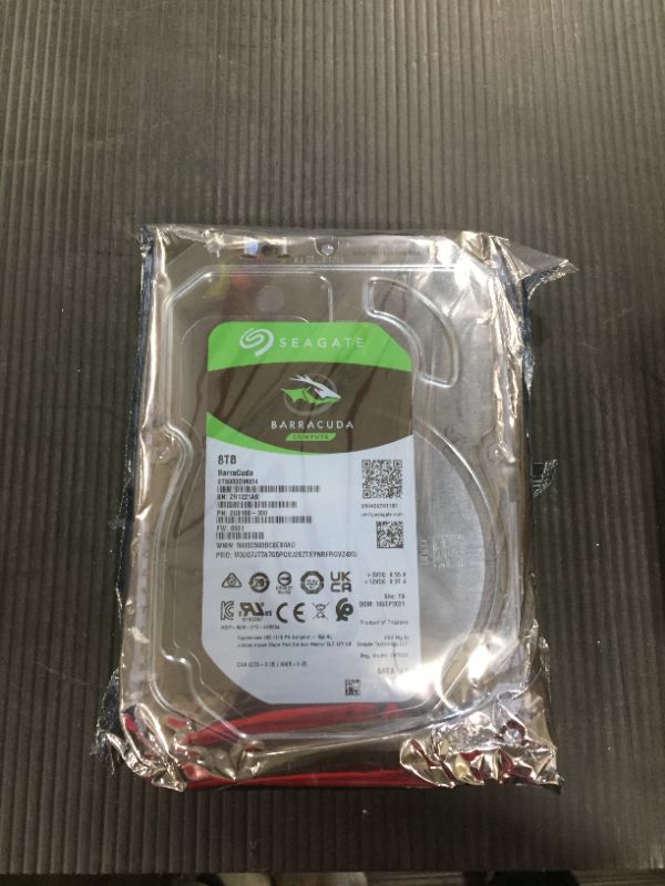 Photo 2 of Seagate 8TB Barracuda SATA 6Gb/s 256MB Cache 3.5-Inch Internal Hard Drive