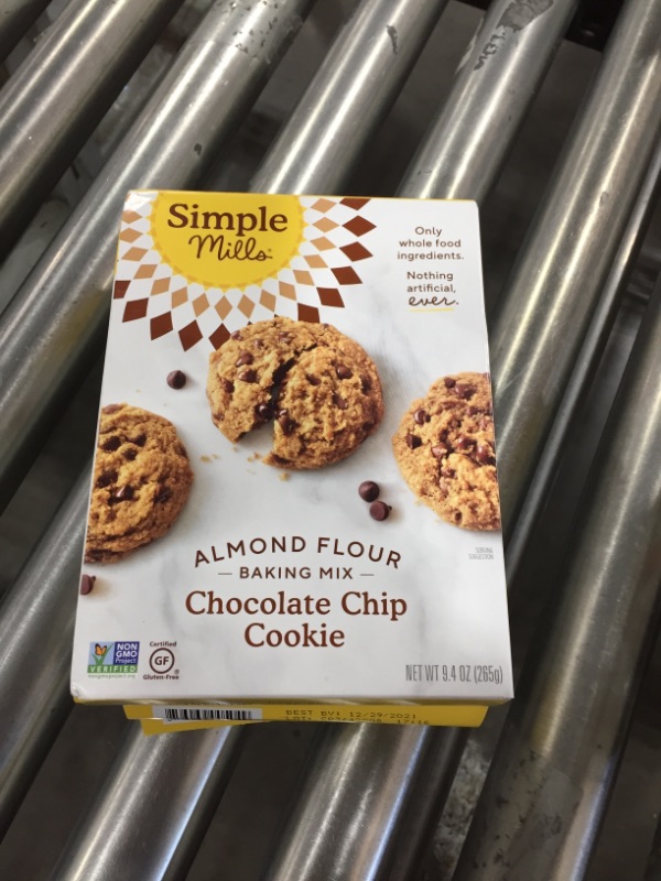 Photo 2 of 2 PACK- Simple Mills Almond Flour Baking Mix, Gluten Free Chocolate Chip Cookie Dough Mix, Made with whole foods- BEST BY 12/2021
