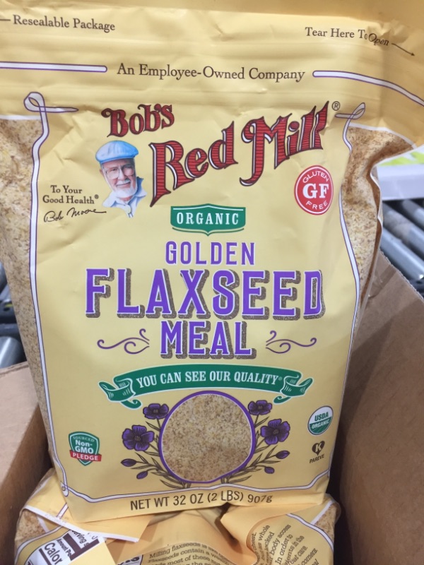 Photo 3 of Bob's Red Mill Organic Golden Flaxseed Meal, 32-ounce (Pack of 4)- BEST BY 04/2022
