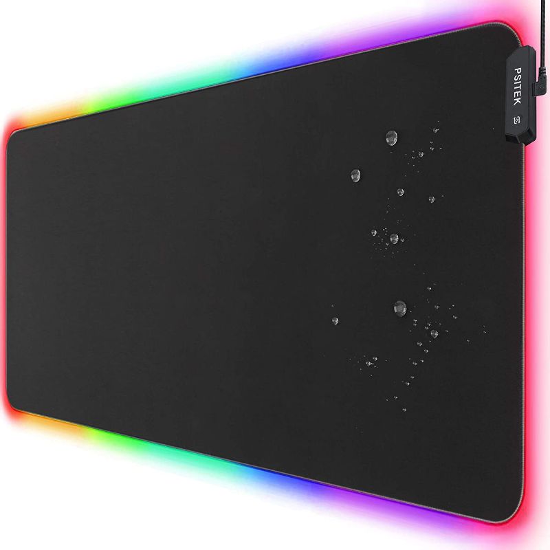 Photo 1 of Psitek RGB Gaming Mouse Pad 36x16 inches XXL Large Keyboard LED Mousepad