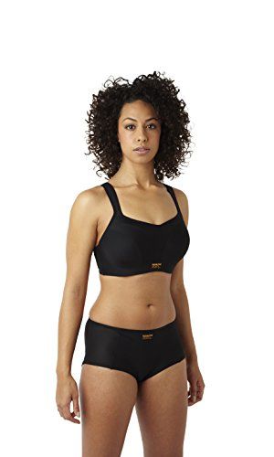 Photo 1 of Panache Hi Impact Full-Busted Underwire Sports Bra Black 5021, 38 DD