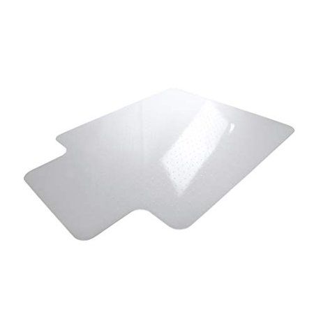 Photo 1 of Basics Polycarbonate Office Carpet Chair Mat, for Low and Medium Pile Carpets, with Lip, 47" X 59"
