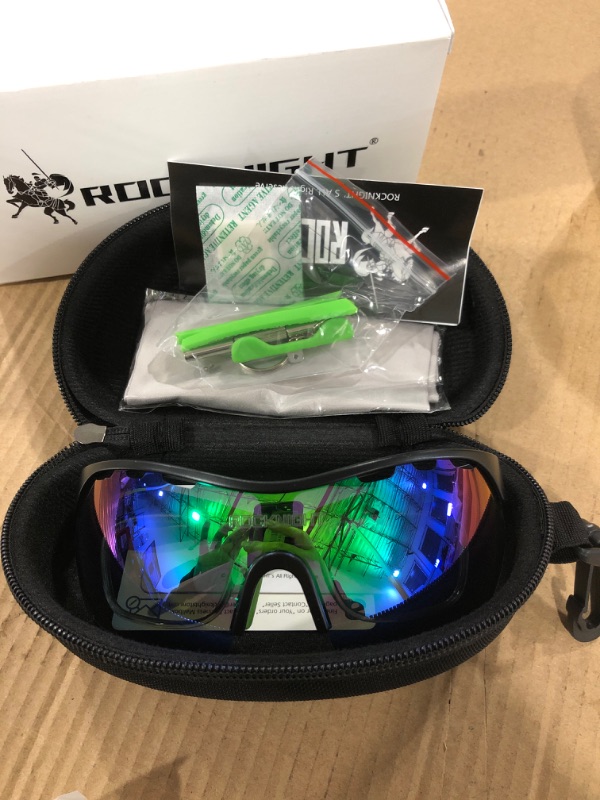 Photo 3 of ROCKNIGHT HD Polarized Sports Sunglasses Cycling Driving Baseball Outdoor Ultralight TR90 Frame Big Lens
