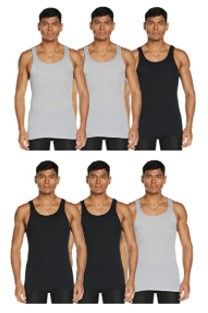 Photo 1 of Hanes Men's 6-Pack Tagless Cotton Tank Undershirt- Medium
