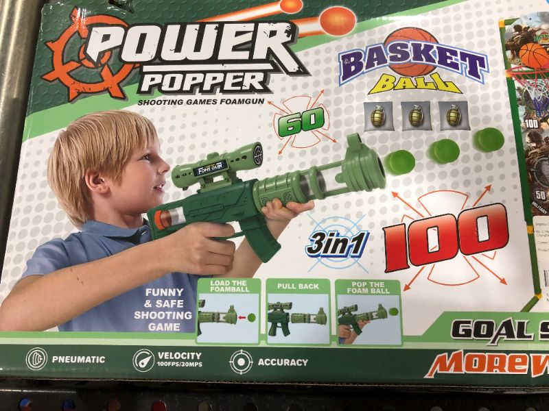 Photo 1 of Atomic Power Popper Gun for Kids with 24 Foam Balls, Rapid Fire Air Popper Toy Gun for Shooting Game for Boys and Girls Age 5 to 12 Years Old
Visit the Goldboy Store